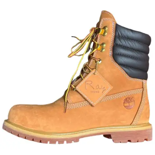 Ray BEAMS X Timberland Crew Combat Boots Women's Wheat