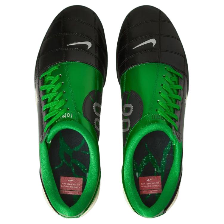 .SWOOSH x Nike Total 90 IIl Abrasion Resistant Soccer Shoes Unisex Black Green