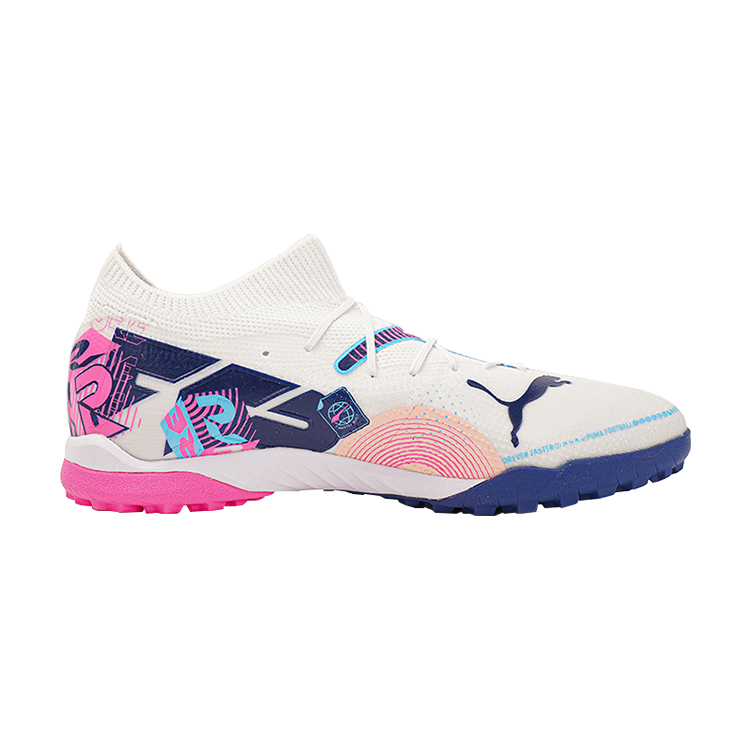 PUMA Future 7 Match Volume Up Tf ‘White Luminous Blue Pink’