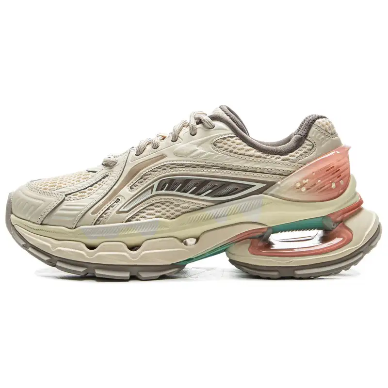Li Ning Furious Rider BOW Ice Cream Synthetic Leather, Split Cow Leather Comfortable And Trendy