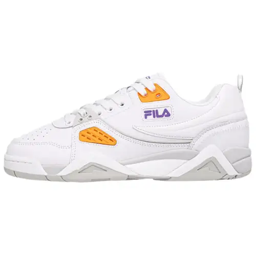 FILA Casim Comfortable Cushioning, Wear Resistant Low top Casual Shoes Women's White Orange