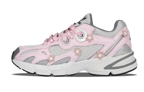 Adidas Originals Astir Floral Season Slip Resistant Abrasion Resistant Low top Casual Shoes Women's Gray Pink