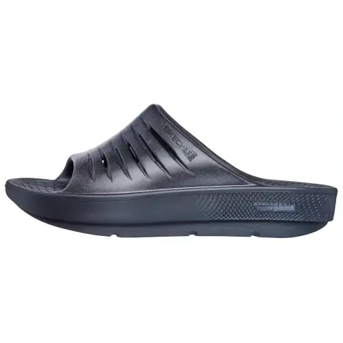 Skechers Abrasion Resistant Slide Slippers Women's Blue Black