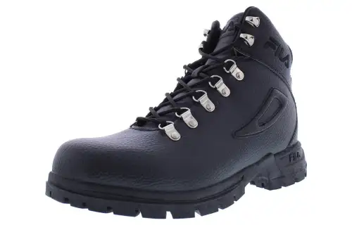 FILA Diviner Leather Short Combat Boots Men's Black