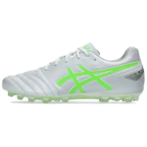 ASICS Soccer Shoes Men's Silver Green