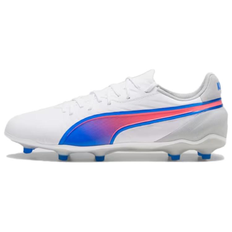 PUMA KING MATCH AG Artificial Ground FG Firm Ground Soccer Shoes Men’s White Blue