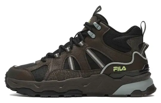 FILA High Top Retro Shoes 'Black Brown'