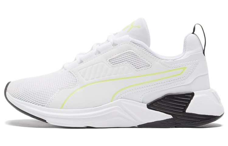 PUMA Disperse Xt Low Top Running Shoes White/Black/Yellow Women's