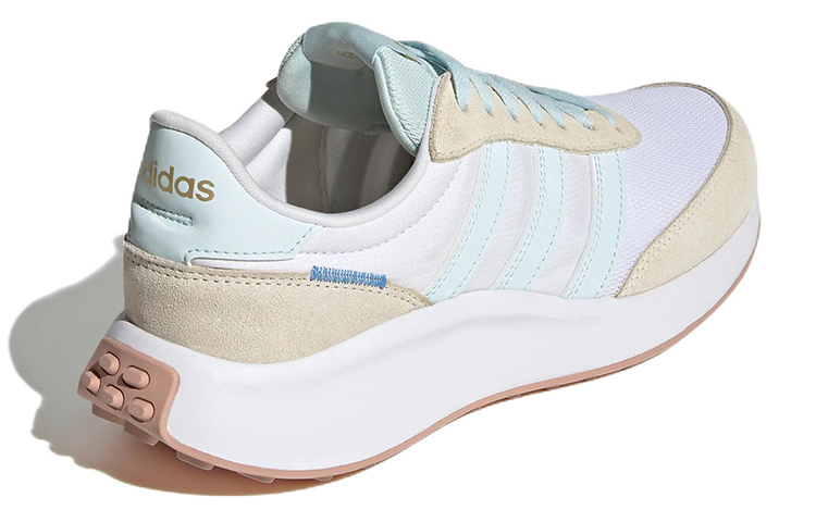 Женские кроссовки adidas neo Run 70S (бело-синие) — Белый / синий / светло-бежевый — фото 4