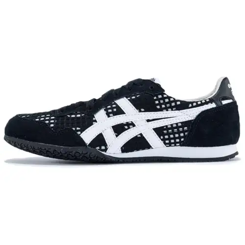 Onitsuka Tiger Serrano Comfortable Slip Resistant Low top Casual Shoes Women's Black White