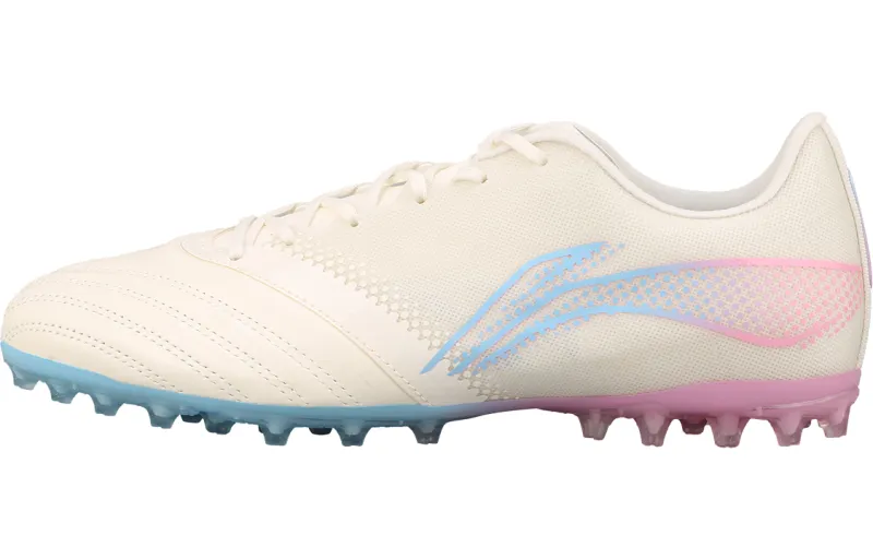 Li Ning Iron Artificial Turf MG Multi Ground Artificial Turf Leather Cushioning Slip Resistant Lightweight Soccer Shoes