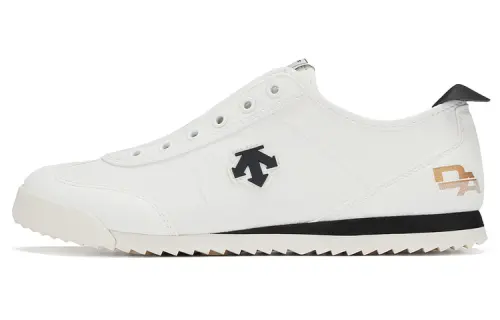 DESCENTE Chron Canvas Lightweight Low top Casual Shoes Unisex Black White
