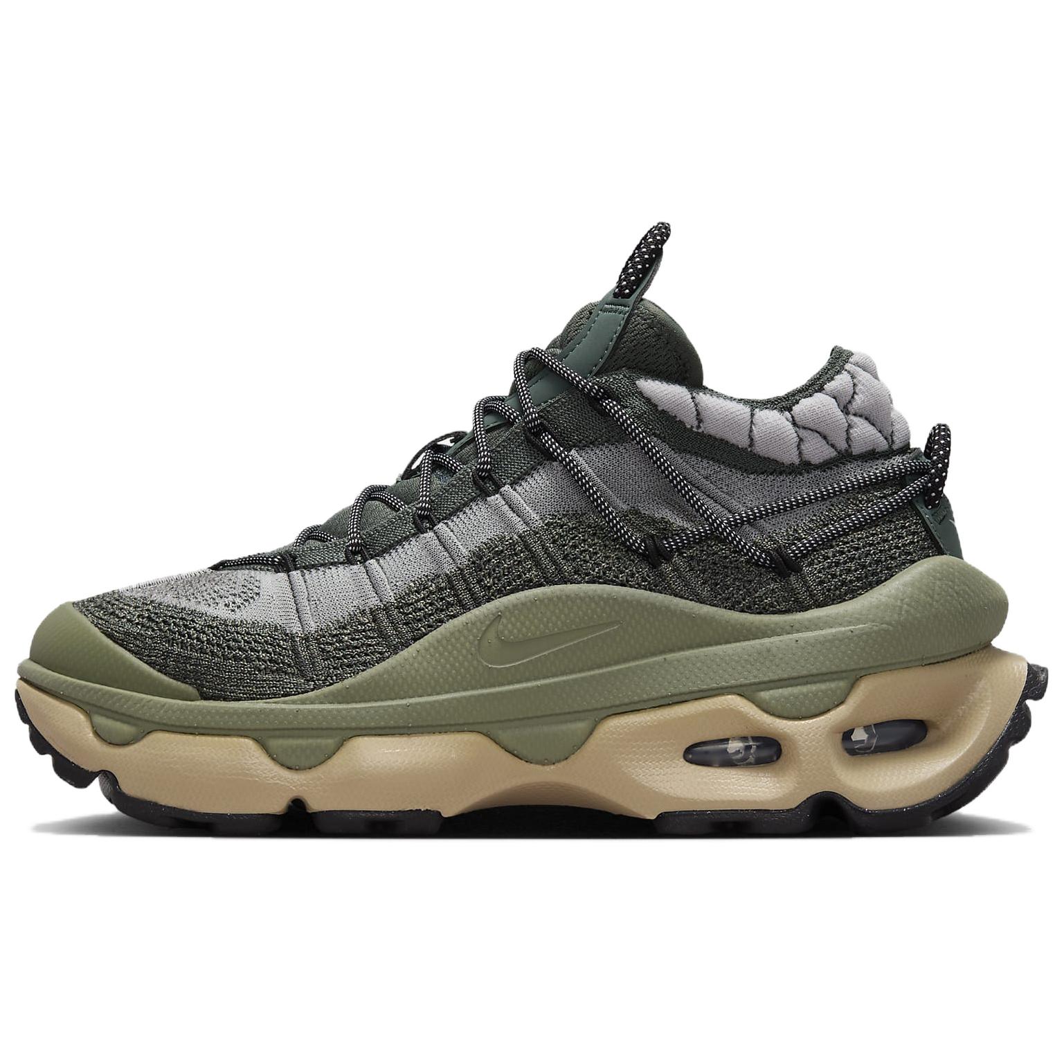 Nike Air Max Flyknit Venture Vintage Green Light Army Khaki Metallic Silver Women’s
