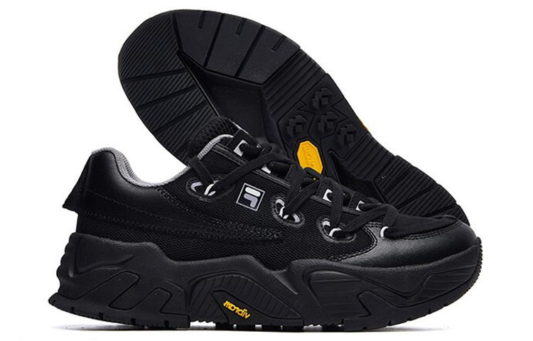 Женские кеды Fila FUSION STARFISH CANVAS (черные) — Чёрный — фото 5