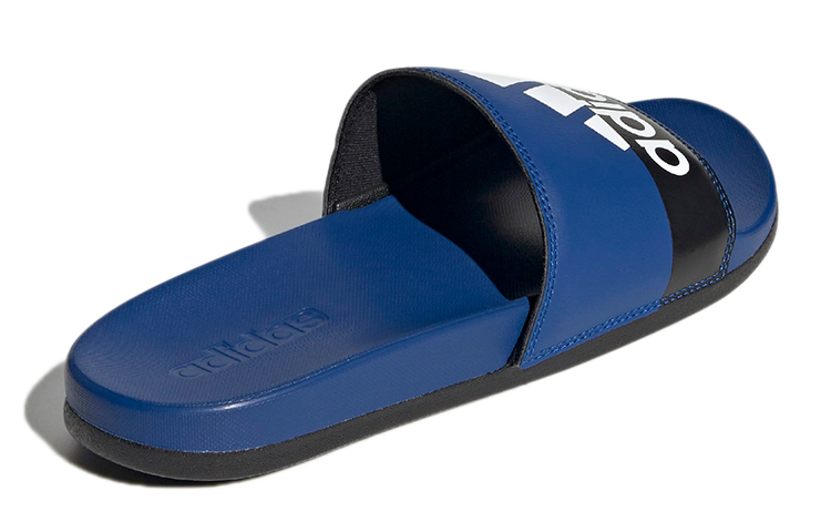 Шлепанцы adidas Adilette Comfort Slides Comfort Sandals (сине-черные) — Синий / чёрный — фото 3