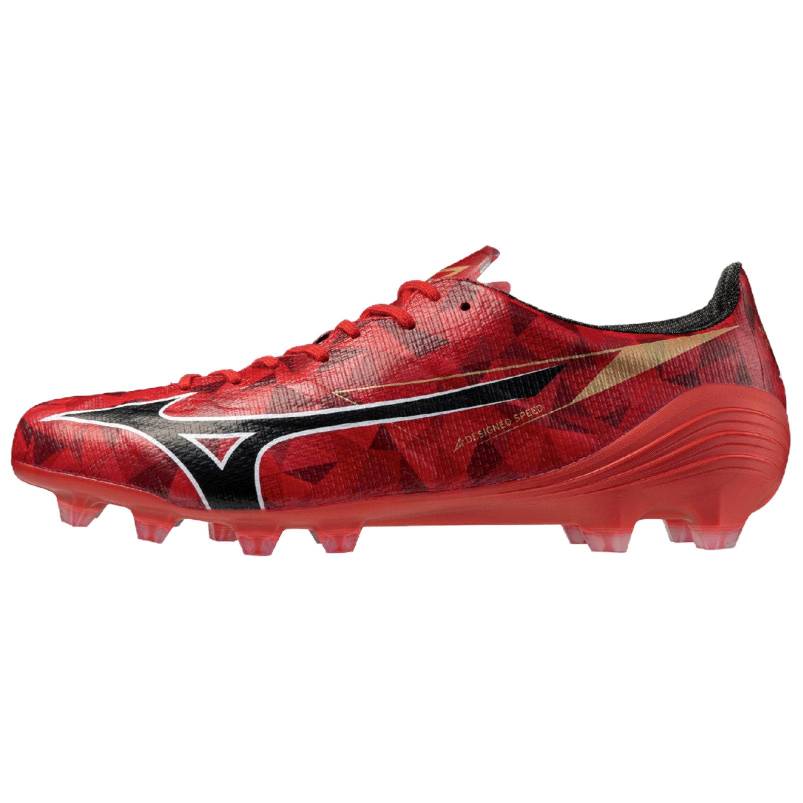 Mizuno Alpha 2 Abrasion Resistant Soccer Shoes Unisex Red