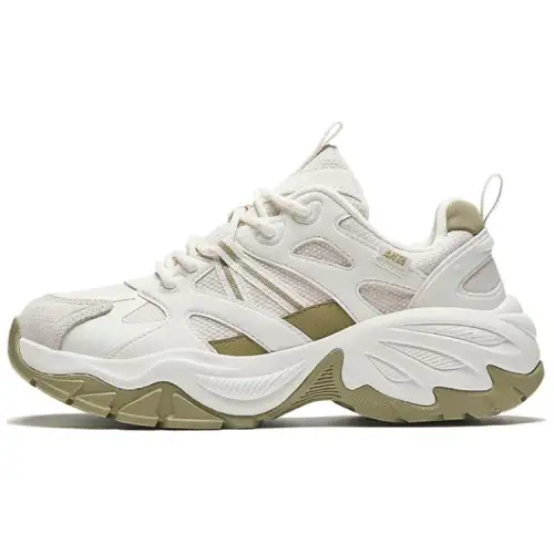 Anta Life Collection Slip Resistant Abrasion Resistant Low top Casual Shoes Women's White Green