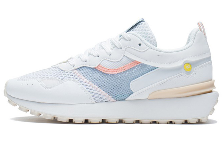 Li Ning Fangyuan Classic Low top Sports Casual Shoes Women's White Blue