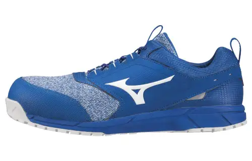 Mizuno ES31L Textile, Leather Slip Resistant Abrasion Resistant Low top Sports Casual Shoes Unisex Blue White