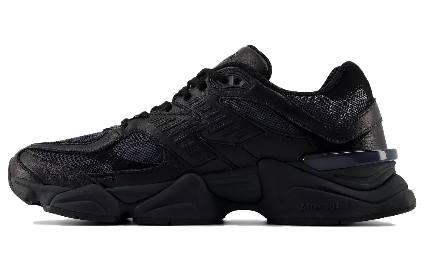 9060 New Balance 'Triple Black Leather'