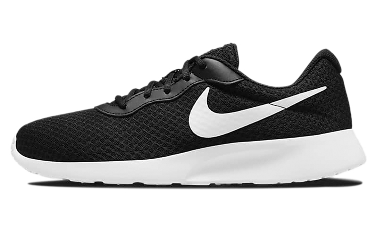 Nike Tanjun sports low top lifestyle casual shoes men's black and white recyclable materials