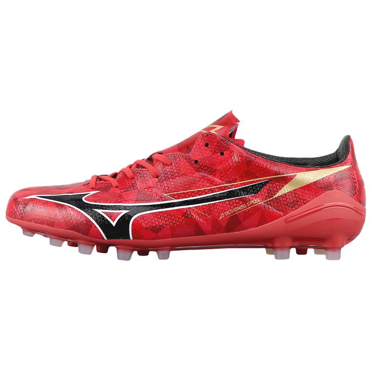 Mizuno AG Artificial Ground Synthetic Leather Breathable Soccer Shoes Men’s Red Black