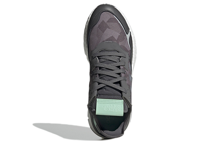 Кроссовки adidas originals Nite Jogger (серо-зелено-белые) — Серый / зелёный / белый — фото 5