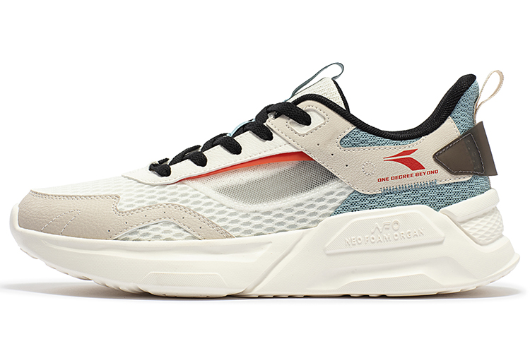 361° Light And Comfortable Cushioning Slip Resistant Abrasion Resistant Breathable Low top Casual Shoes Men's Mist Blue