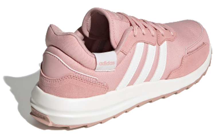 Женские кроссовки adidas neo Retrorun (розово-белые) — Розовый / белый — фото 4