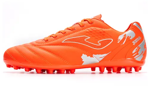 Joma Leather Slip Resistant Abrasion Resistant Soccer Shoes Men's Orange
