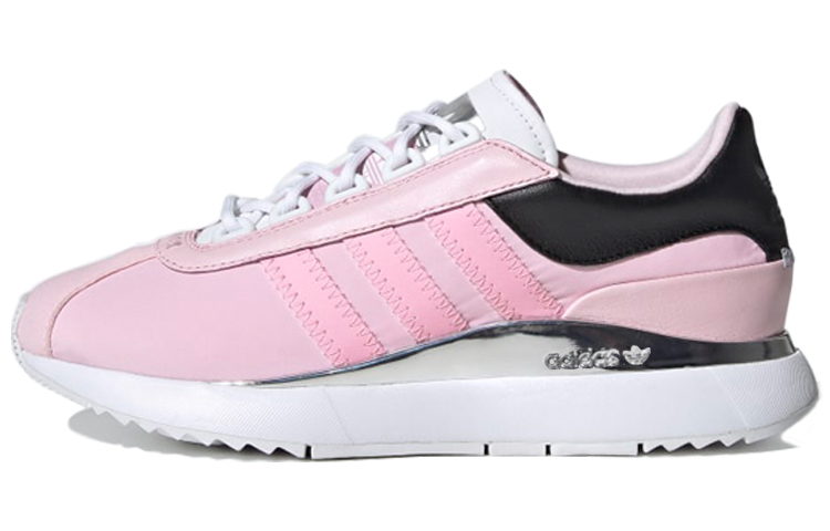 Женские кроссовки adidas originals SL (черно-розовые) — фото 1