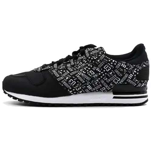 Adidas Originals ZX 700 Slip Resistant Abrasion Resistant Low top Casual Shoes Unisex Black White