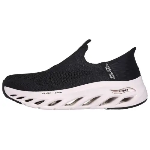 Skechers ARCH FIT GLIDE STEP TRAIL Fabric Abrasion Resistant Breathable Low top Casual Shoes Women's Black