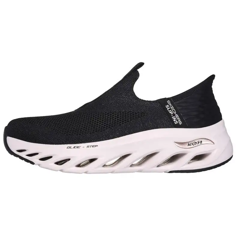 Skechers ARCH FIT GLIDE STEP TRAIL Fabric Abrasion Resistant Breathable Low top Casual Shoes Women's Black