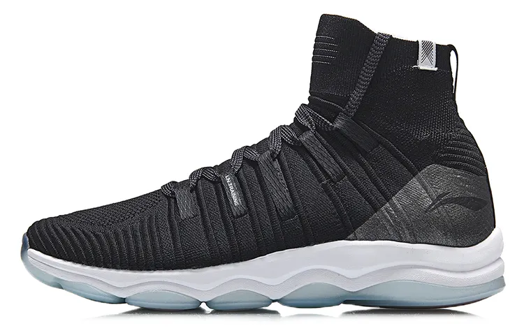 Li Ning Wujie Textile, TPU Cushioning Slip Resistant Abrasion Resistant Breathable Coverage High top Casual Shoes Men's