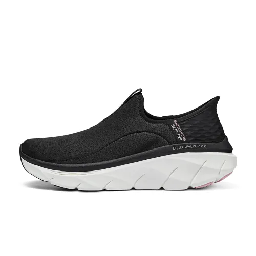 Skechers Hands Free Slip Ins Fabric Cushioning Rebound Low top Casual Shoes Women's Black Pink