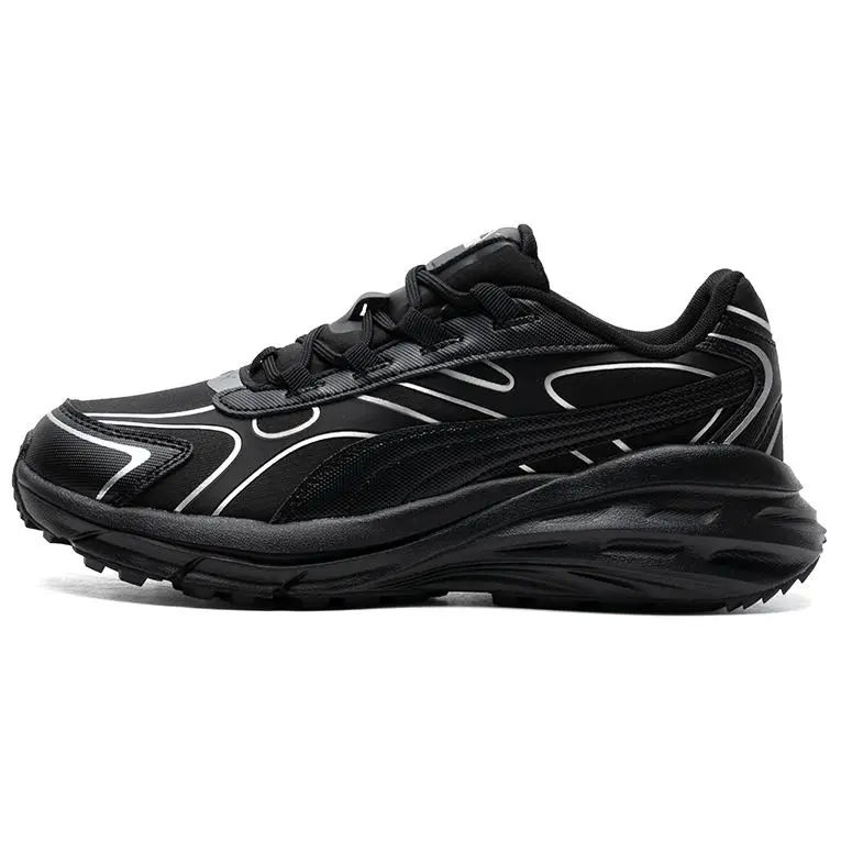 PUMA Hypnotic LS Abrupt Low top Casual Shoes Unisex Black Silver