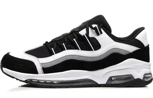Li Ning Back To The Future Non slip Lightweight Low top Casual Shoes Unisex Black White