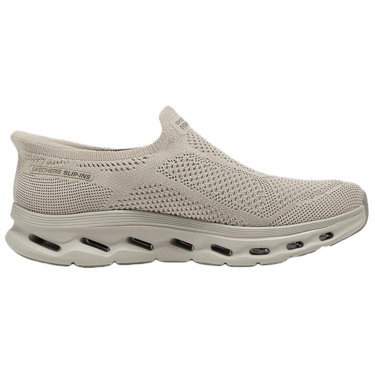 Skechers MEN’S GO WALK Fabric Abrasion Resistant Low top Casual Shoes Men’s Light Umber