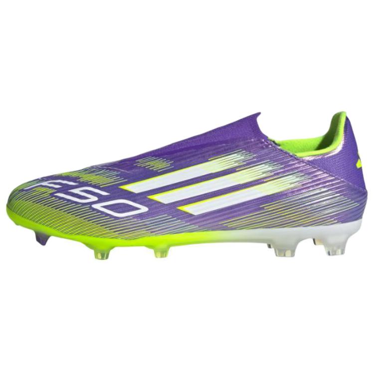 Adidas Adizero F50 League Laceless Fg Mg ‘Purple Rush Lucid Lemon’