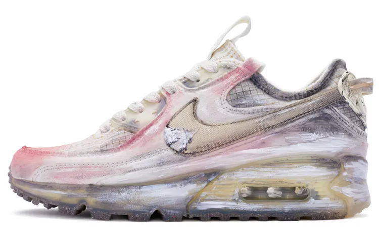 Nike Air Max 90 Fabric Slip Resistant Abrasion Resistant Slip Resistant Abrasion Resistant Low top Casual Shoes Women's