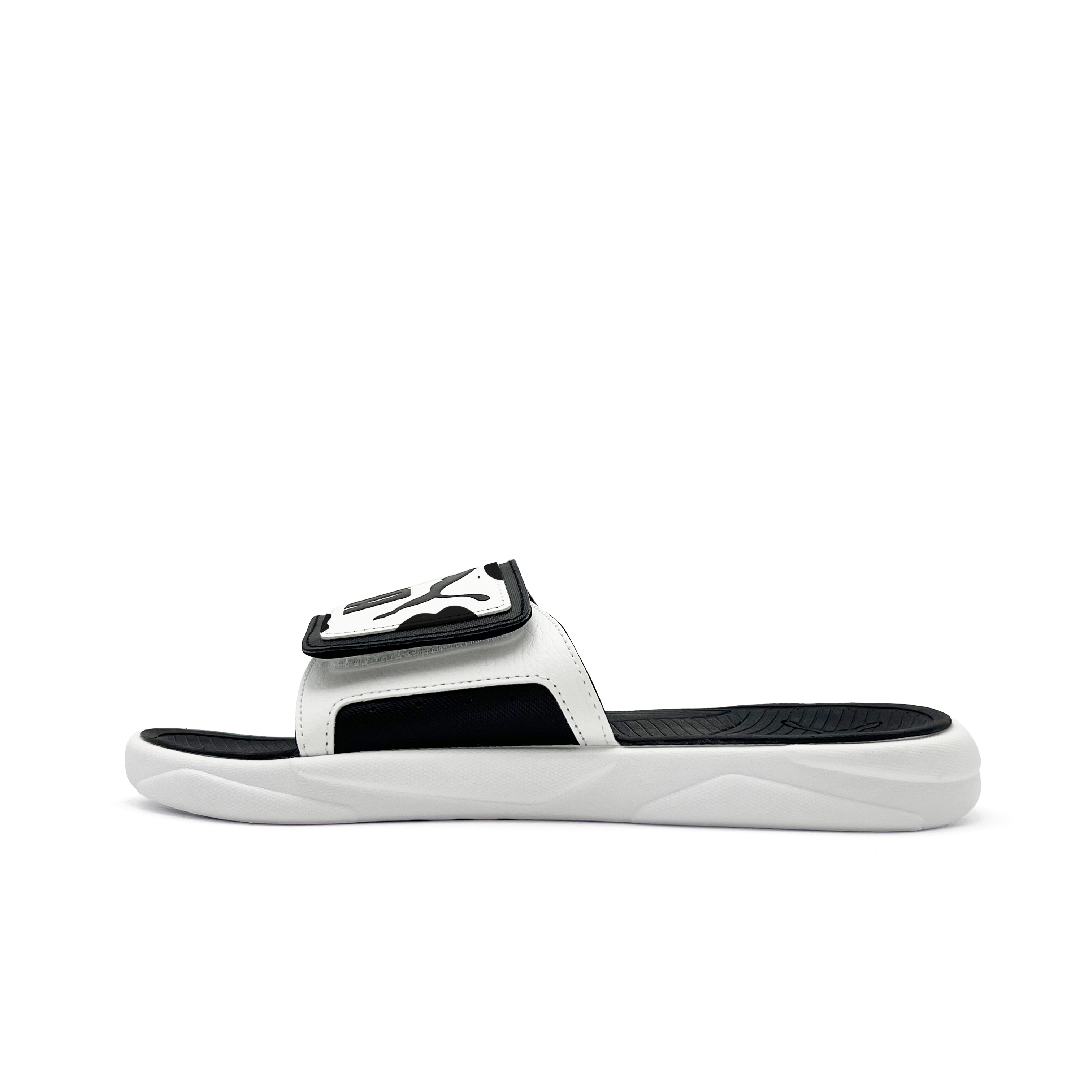 PUMA Royalcat Slip Resistant Slip Resistant Slide Slippers Unisex Black White