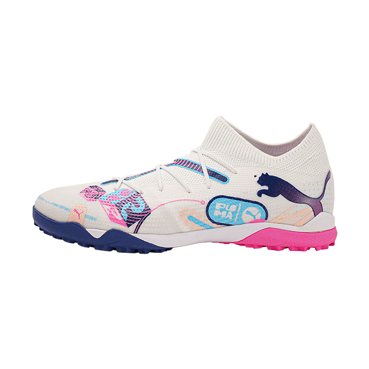 PUMA Future 7 Match Volume Up Tf ‘White Luminous Blue Pink’