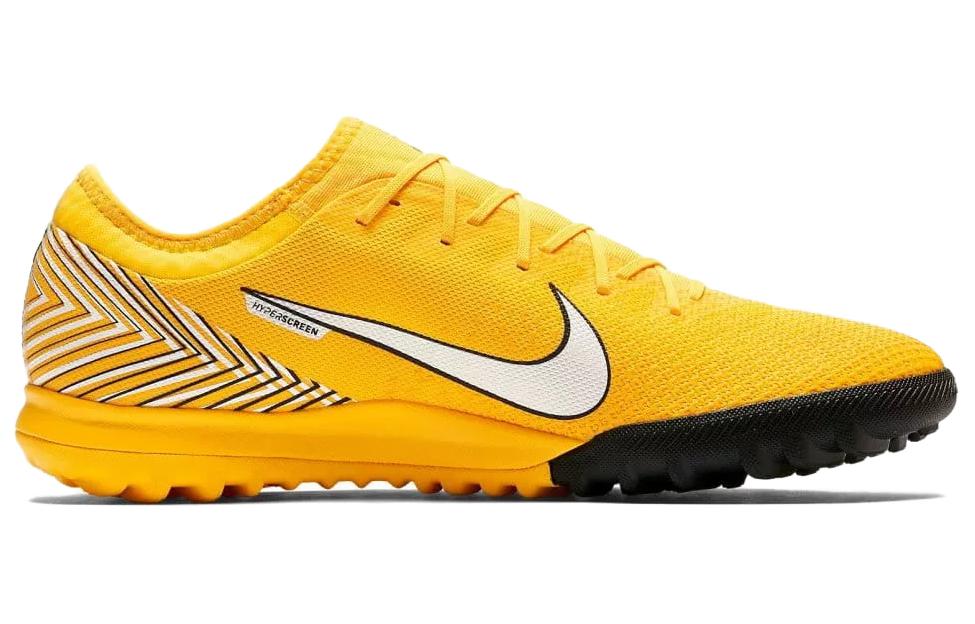 Nike Mercurial Vapor 12 AG Artificial Ground Cushioning, Wear Resistant Soccer Shoes Unisex Yellow Black
