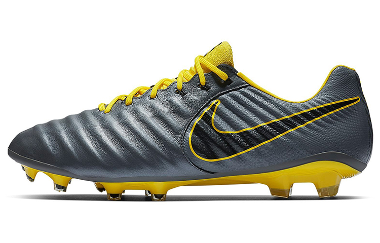 Мужские кроссовки Nike Nike Tiempo Legend 7 Elite FG (серо-желтые)