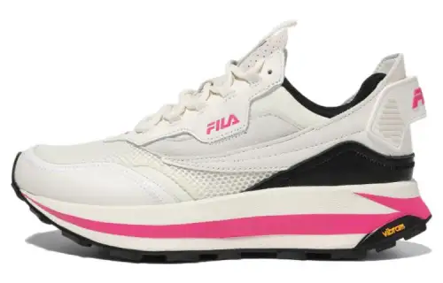 FILA T 1 Retro Textile, Leather Comfortable Cushioning Slip Resistant Abrasion Resistant Low top Casual Shoes Women's