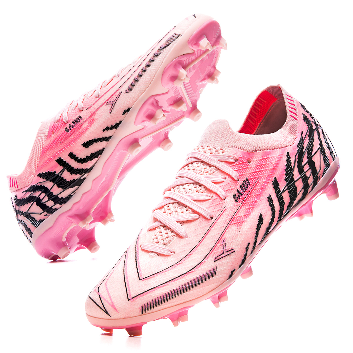 Saibi MG Rubber Short Studs TF Rubber Broken Studs Abrasion Resistant, Breathable, Lightweight Soccer Shoes Unisex