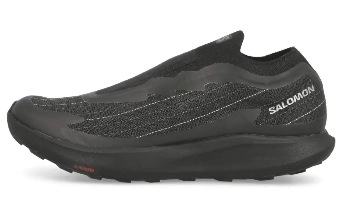 SALOMON Pulsar Advanced Textile, Synthetic Leather Breathable Low top Casual Shoes Unisex Black