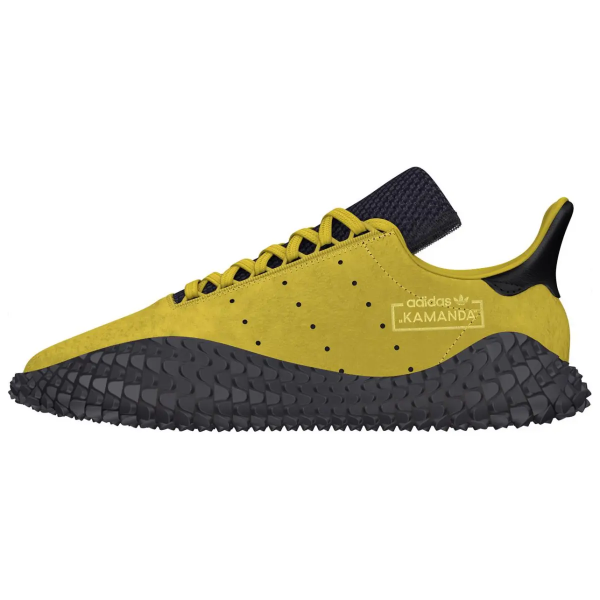 Adidas Originals Kamanda Slip Resistant Abrasion Resistant Low top Casual Shoes Unisex Yellow Black