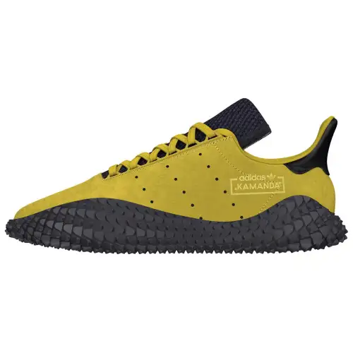 Adidas Originals Kamanda Slip Resistant Abrasion Resistant Low top Casual Shoes Unisex Yellow Black
